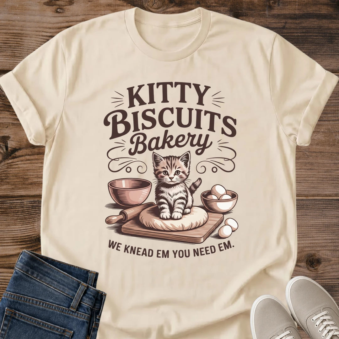 Baking Theme Shirt Cat Lover Apparel Graphic Tee Design Pet Owner Gift Novelty Collection Statement Piece Kitchen Humor Print Casual Wear Everyday Comfort Animal Design Birthday Present Perfect Cat Owner Gift Conversation Starter Holiday