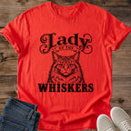 Cat Lover Tshirt Vintage Tabby Design Perfect Gift For Cat Owner Soft Cotton Fabric Comfortable Everyday Wear Retro Cat Graphic Shirt Lady Whiskers Text Casual Pet Themed Apparel Animal Lover Present Lightweight Natural Cotton Tee Cozy