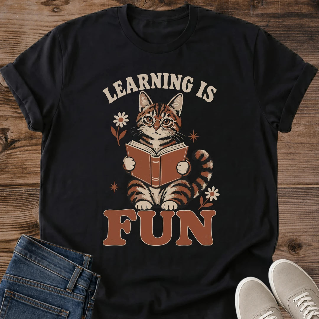 Literary Cat Design Shirt Book Reading Vintage Tee Retro Graphic Style Teacher Gift Appreciation Present Soft Comfortable Fabric Lightweight Casual Wear Bookworm Apparel Cozy Reading Outfit Librarian Gift Idea Tabby Cat Illustration Earth