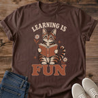 Cat Reading Shirt – Vintage Book Lover Tee for Teachers & Bookworms
