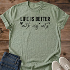 Treat Dealer Cat Shirt Funny Collegiate Paw Print Tee Cat Lover Gift Idea Softstyle Ring Spun Cotton Relaxed Fit Everyday Casual Wear Varsity Print Cat Owner Apparel Statement Piece Lightweight Layering For Home
