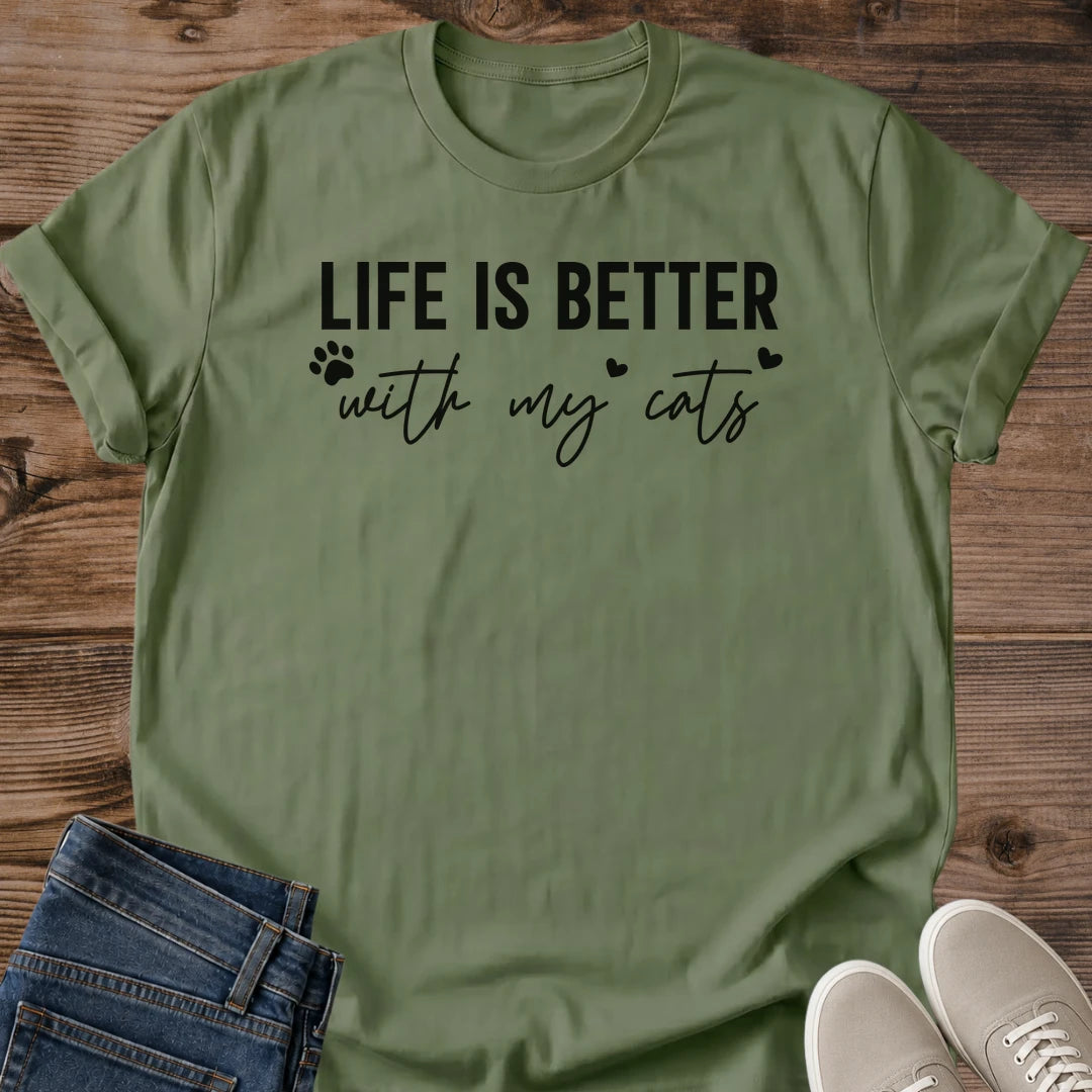 Collegiate Cat Shirt Treat Dealer Paw Print Graphic Tee Funny Gift Idea Ring Spun Cotton Soft Breathable Fabric Relaxed Unisex Fit Varsity Print Design Cat Person Apparel Casual Everyday Wear Statement Piece Great Gift
