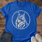 Cat Graphic Tee – Vintage Maine Coon Portrait Design for Wildlife Lovers