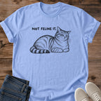 Unbothered Cat Shirt Not Feline It Funny Cat Tee Hand Drawn Tabby Cat Sketch Fine Line Loaf Pose Graphic Cat Owner Shirt Gift For Cat Lovers Not Today Tee Sarcastic Cat Shirt Monday Cat Unisex Ringspun Cotton Shirt Cat Whisker Co