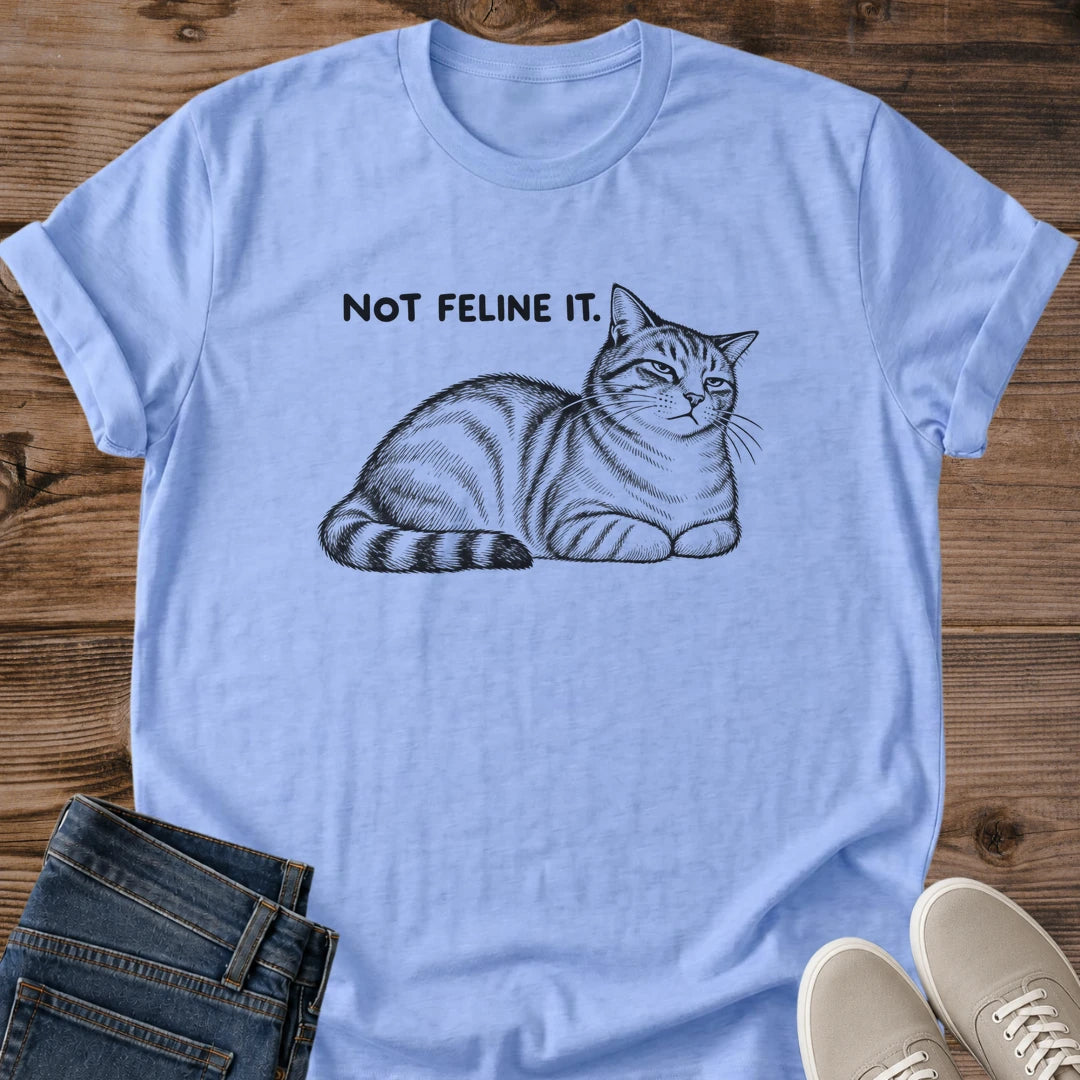 Unbothered Cat Shirt Not Feline It Funny Cat Tee Hand Drawn Tabby Cat Sketch Fine Line Loaf Pose Graphic Cat Owner Shirt Gift For Cat Lovers Not Today Tee Sarcastic Cat Shirt Monday Cat Unisex Ringspun Cotton Shirt Cat Whisker Co