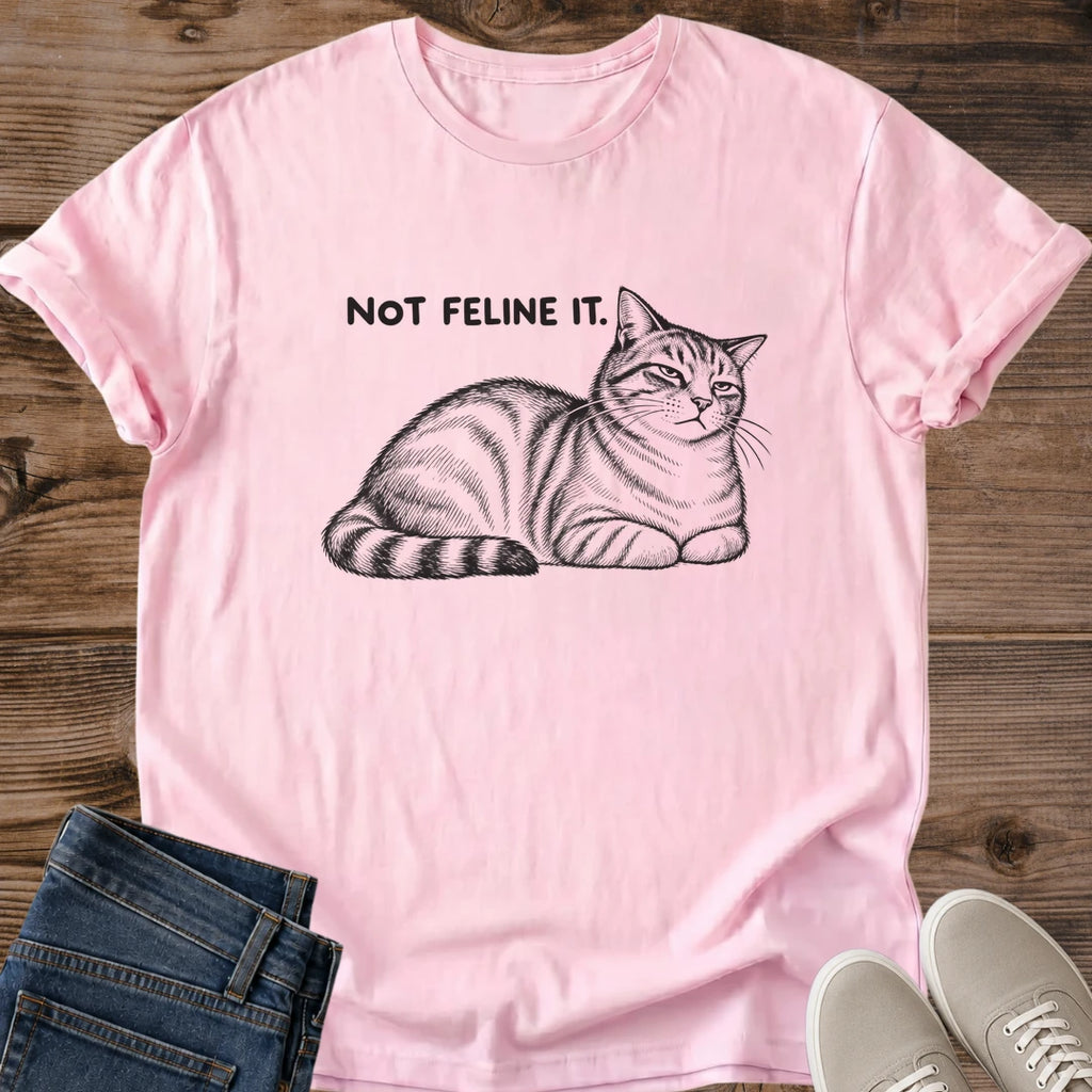 Monday Mood Cat Shirt Not Feline It Cat Mom Tee Funny Cat Pun Gift Minimal Tabby Cat Design Cat Humor Shirt For Women And Men Cat Dad Gift Holiday Gift For Cat Owner Cat Loaf Tee Grouchy Cat Soft Cotton Unisex Tee Cat Whisker Co