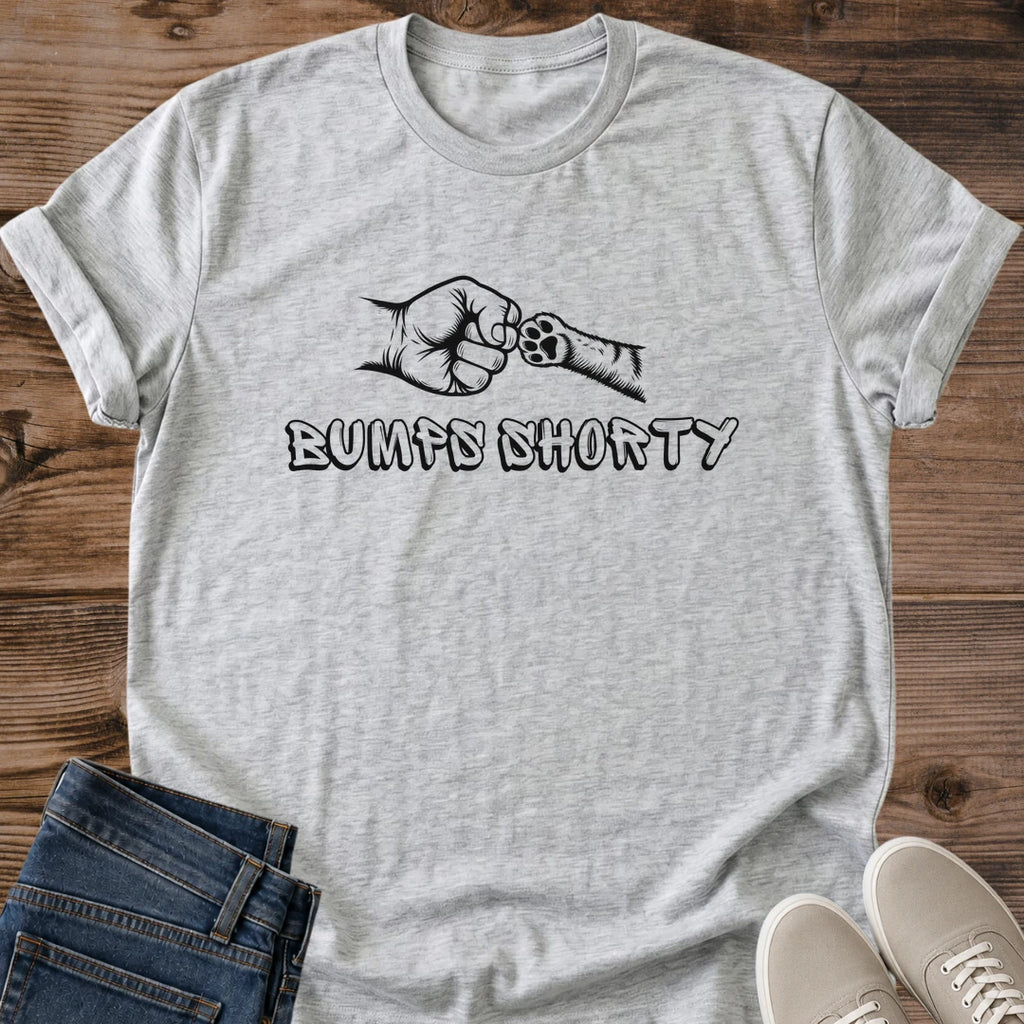 Paw Bump Cat Shirt Sport Grey Funny Fist Bump With Cat Paw Tee Human Hand And Cat Toe Beans Graphic Graffiti Lettering Cat Shirt Best Friends Cat Tee Cat Dad Gift Cat Mom Gift Teamwork Gildan 64000 Softstyle Unisex Cat Whisker Co