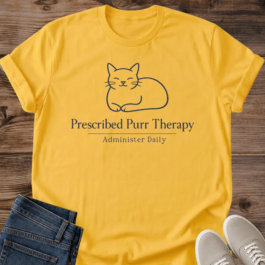 Minimalist Cat Design Tee Soft Comfortable Cotton Shirt Lightweight Daily Wear Essential Relaxed Casual Fit Style Crew Neck Classic Cut Breathable Fabric Choice Home Loungewear Staple Coffee Morning Comfort Wear Feline Graphic Apparel Cozy