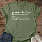 Cat Lover Gift Purrcrastination Shirt Funny Procrastinator Tee Cat Pun Definition Graphic Birthday Gift For Cat Owner Christmas Gift For Cat Mom Coworker Gift College Student Gift Cat Person Tee Gildan Softstyle Cotton Tee Cat Whisker Co