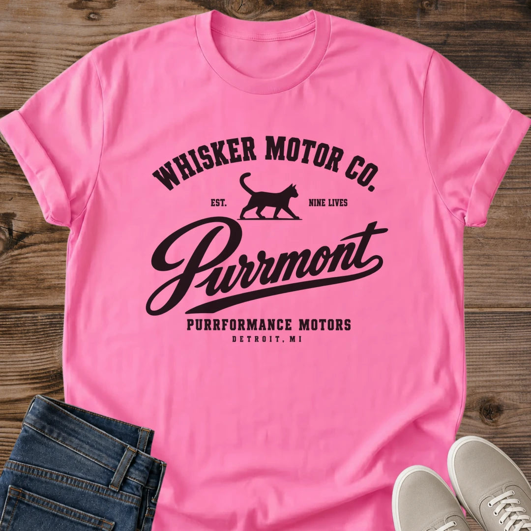Vintage Cat Shirt – Retro Racing Graphic Soft Cotton Tee