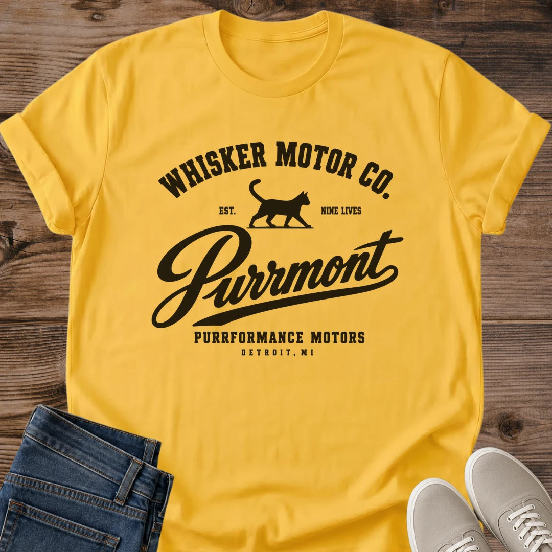 Vintage Cat Shirt – Retro Racing Graphic Soft Cotton Tee