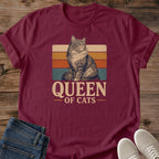 Graphic Tee Cat Design Vintage Style Shirt Retro 70s Fashion Longhair Cat Illustration Soft Cotton Fabric Comfortable Casual Wear Lightweight Crew Neck Perfect Everyday Essential Cat Lover Apparel Relaxed Lifestyle Clothing Cozy Home Wear