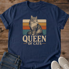 Soft Cotton Cat Shirt Comfortable Vintage Tee Retro Graphic Design 70s Style Longhair Cat Illustration Breathable Lightweight Fabric Casual Crew Neck Perfect Everyday Wear Cat Lover Apparel Relaxed Lifestyle Clothing Cozy Home Essential