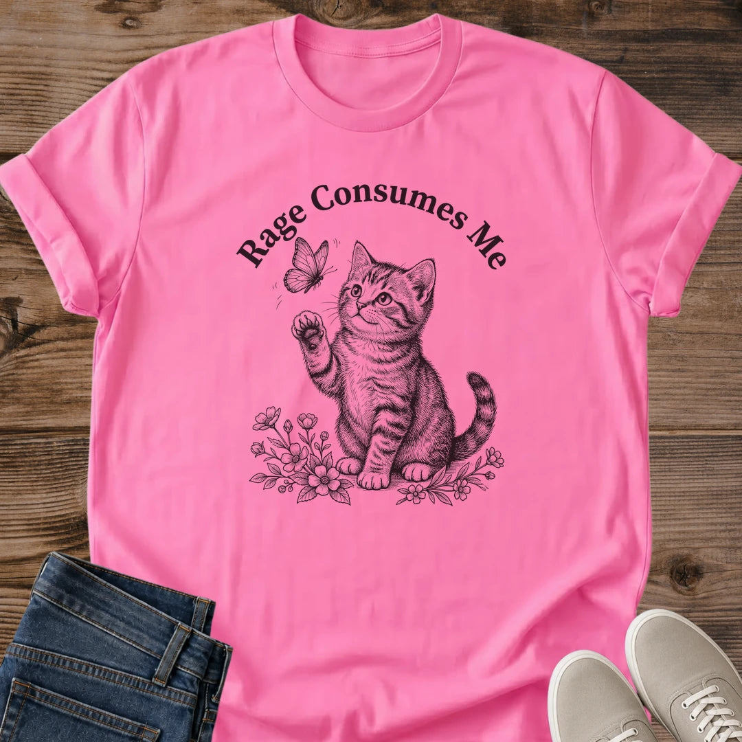 Animal Lover Apparel Funny Cat Shirt Collection Sarcastic Kitten Tee Graphic Design Statement Pencil Sketch Art Floral Butterfly Details Cat Themed Gift Idea Novelty Clothing Essential Casual Wear Shirt Birthday Gag Gift Present Humorous