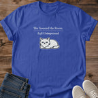 Soft Cotton Tee Women Sarcastic Graphic Shirt Witty Humor Design Crew Neck Style Comfortable Casual Wear Ring Spun Cotton Quality Funny Statement Tee Women Fashion Apparel Bold Novelty Shirt Everyday Wear Essential Relaxed Fit Design Gift