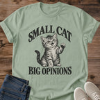 Kitten Shirt Small Cat Big Opinions Funny Cat Tee Hand Drawn Tabby Kitten Sketch Black Ink Vintage Graphic Talkative Cat Owner Shirt Gift For Cat Lovers Little Cat Big Attitude Tee Unisex Ringspun Cotton Shirt Cat Whisker Co