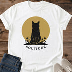 Cat Silhouette Shirt – Minimalist Aesthetic Design for Everyday Comfort