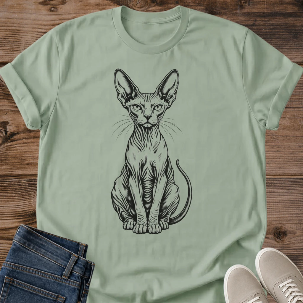 Sphynx Lover Gift Sphynx Cat Shirt Hairless Cat Tee Vintage Sphynx Graphic Birthday Gift For Sphynx Owner Christmas Gift For Cat Mom Cat Breed Shirt Cat Person Tee Unique Cat Gift Gildan Softstyle Cotton Tee Cat Whisker Co