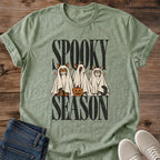 Spooky Season Cat Shirt Ghost Costume Cats Pumpkin Tee Halloween Cat Lover Gift Idea Softstyle Ring Spun Cotton Relaxed Fit Everyday Casual Wear Vintage Print Cat Owner Apparel Statement Piece Lightweight Layering For Fall