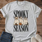 Spooky Season Cat Shirt Ghost Costume Cats Pumpkin Tee Halloween Cat Lover Gift Idea Softstyle Ring Spun Cotton Relaxed Fit Everyday Casual Wear Vintage Print Cat Owner Apparel Statement Piece Lightweight Layering For Fall