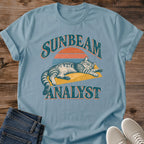 Cat Lover Gift Sunbeam Analyst Shirt Funny Office Humor Cat Tee Gift For Data Analyst Coworker Gift Retro Sunset Cat Graphic Birthday Gift For Cat Owner Christmas Gift For Cat Mom Cat Person Tee Gildan Softstyle Cotton Tee Cat Whisker Co
