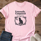 Relatable Graphic Tee Funny Cat Design Vintage Black Cat Shirt Witty Humor Apparel Soft Cotton Fabric Comfortable Everyday Style Casual Statement Tee Cat Lover Fashion Trendy Novelty Design Sarcastic Humor Shirt Gift Idea Relaxed Wear