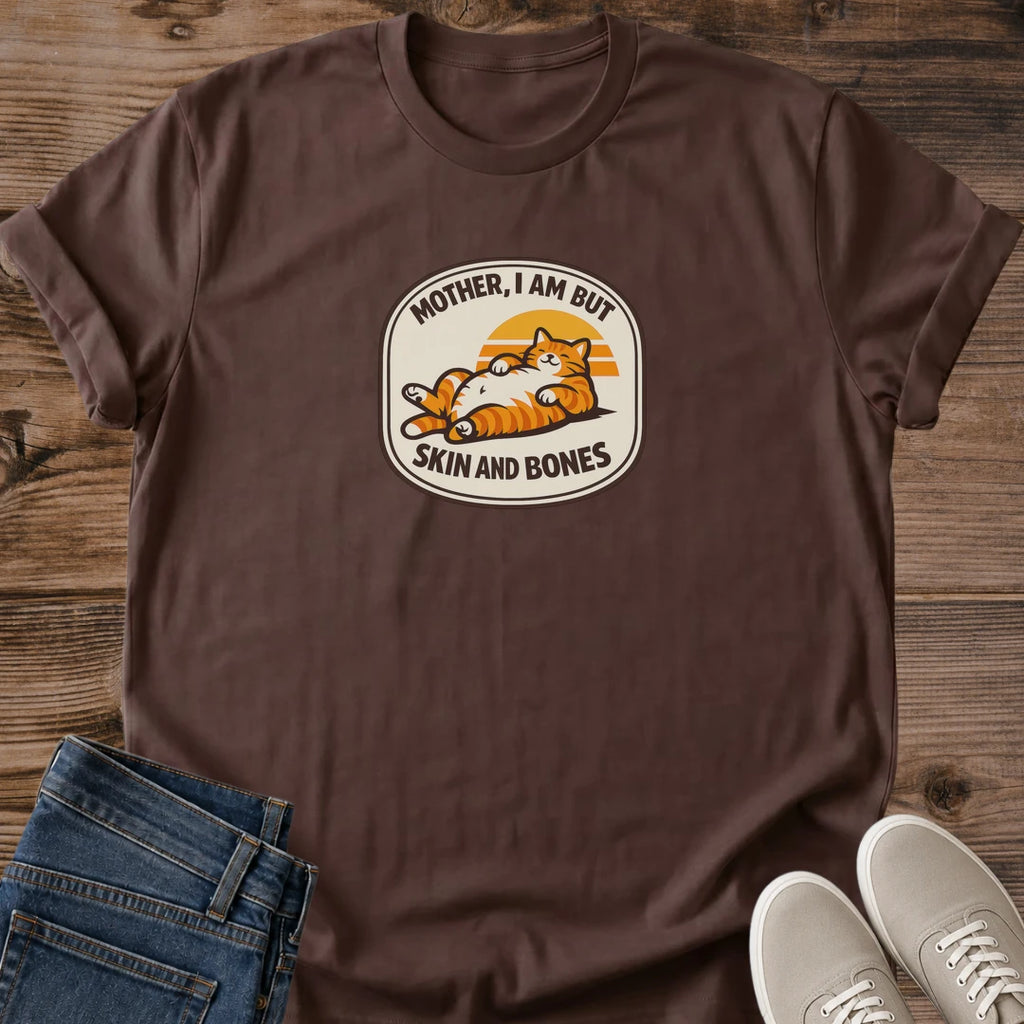 Novelty Cat Tee Retro Design Shirt Ginger Cat Print Vintage Style Cotton Crew Neck Comfortable Casual Wear Cat Lover Gift Pet Owner Apparel Soft Lightweight Fabric Ring Spun Cotton Daily Outfit Statement Shirt Cat Mom Present