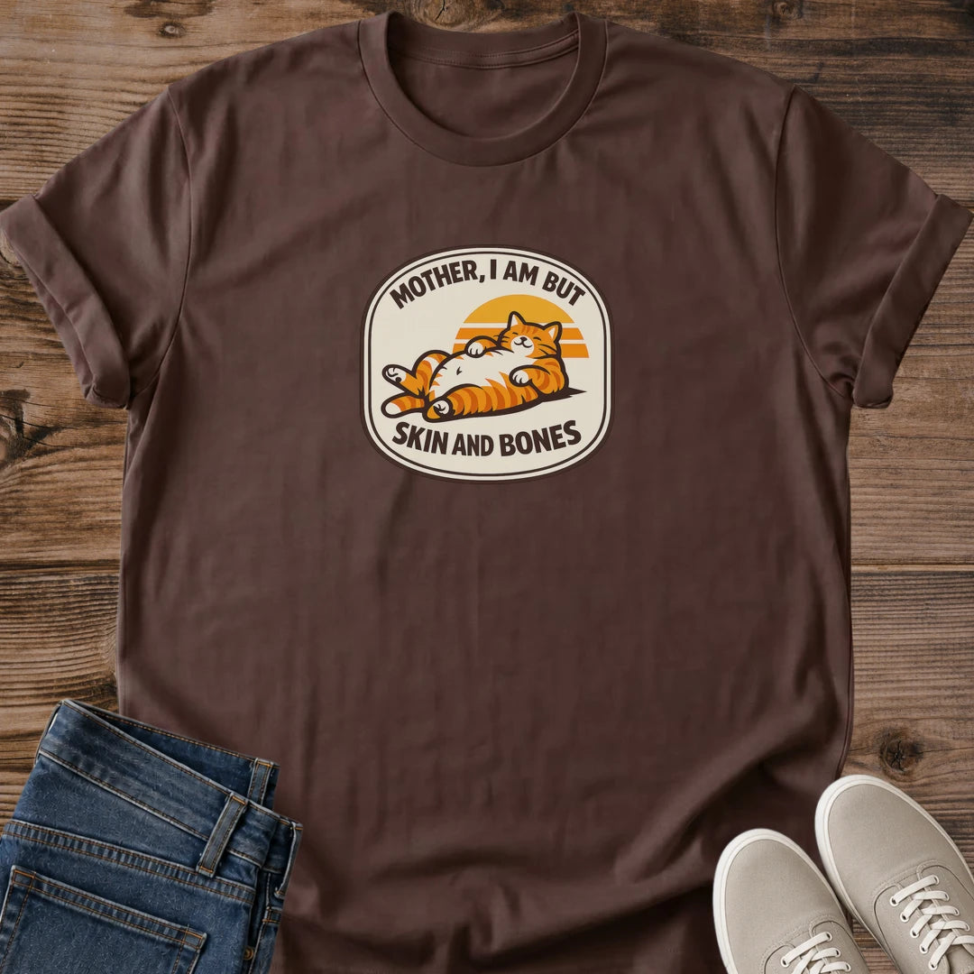 Novelty Cat Tee Retro Design Shirt Ginger Cat Print Vintage Style Cotton Crew Neck Comfortable Casual Wear Cat Lover Gift Pet Owner Apparel Soft Lightweight Fabric Ring Spun Cotton Daily Outfit Statement Shirt Cat Mom Present