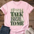 Bird Watching Cat Shirt Talk Birdie To Me Tee Lounging Cream Cat And Curious Kitten Watching Bird Illustration Green Striped Retro Design Funny Cat Pun Shirt Cat Owner Gift For Her Cat Dad Tee Soft Cotton Unisex Shirt Cat Whisker Co Light Pink