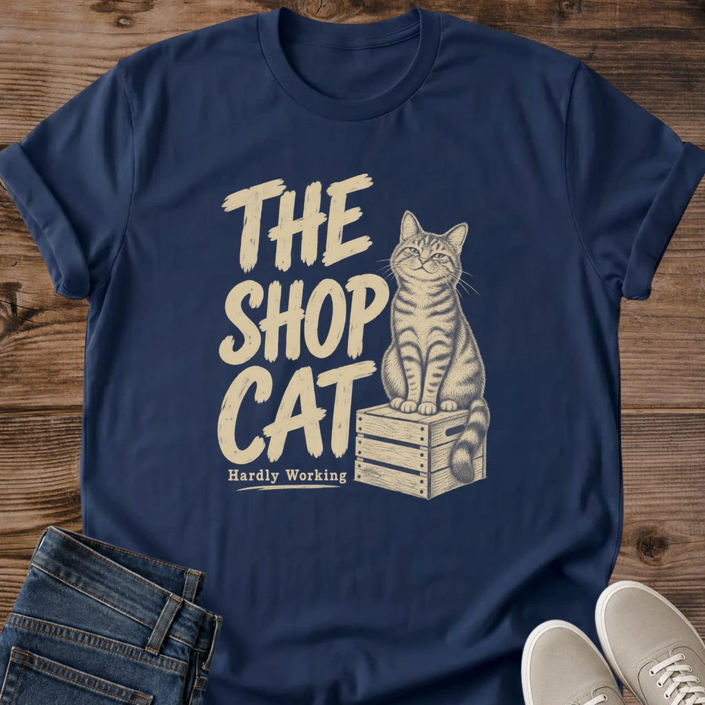 Retro Cat Shirt Tabby Design Graphic Tee Soft Casual Wear Everyday Comfort Shirt Cat Lover Fashion Vintage Feline Style Breathable Cotton Fabric Relaxed Fit Crew Neck Tshirt Gift For Cat Enthusiast Classic Animal Print Design Comfortable