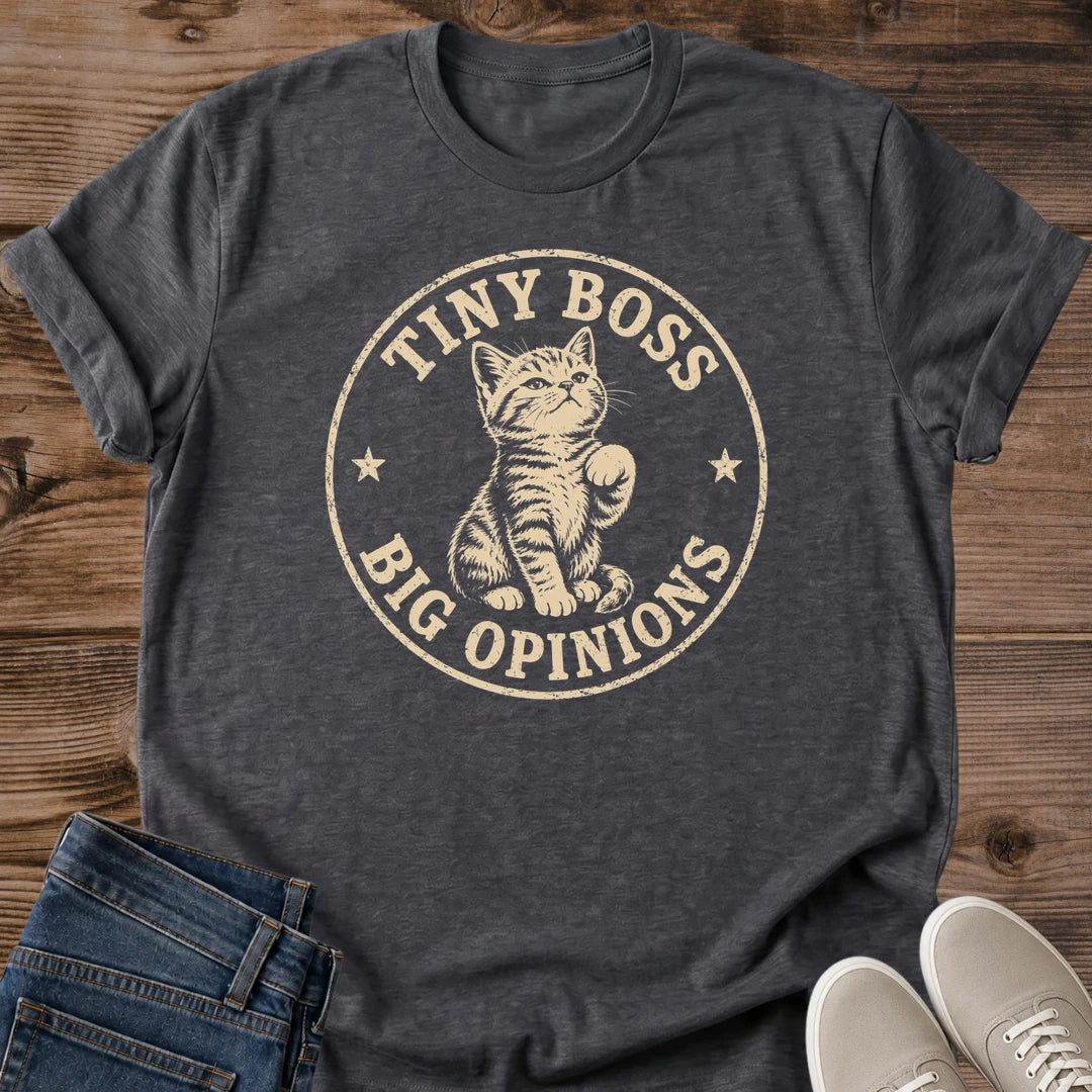 Vintage Kitten Print Shirt Retro Cat Graphic Tee Soft Cotton Crew Neck Casual Everyday Wear Comfortable Relaxed Fit Distressed Design Style Lightweight Ring Spun Fabric Pet Lover Gift Idea Weekend Loungewear Essential Novelty Statement