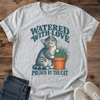 Plant Mom Cat Shirt Pruned By The Cat Tee Curious Tabby Cat Nibbling Potted Plant Illustration Cottagecore Garden Cat Design Funny Plant Lover Shirt Cat Owner Gift For Her Cat Dad Tee Soft Cotton Unisex Shirt Cat Whisker Co