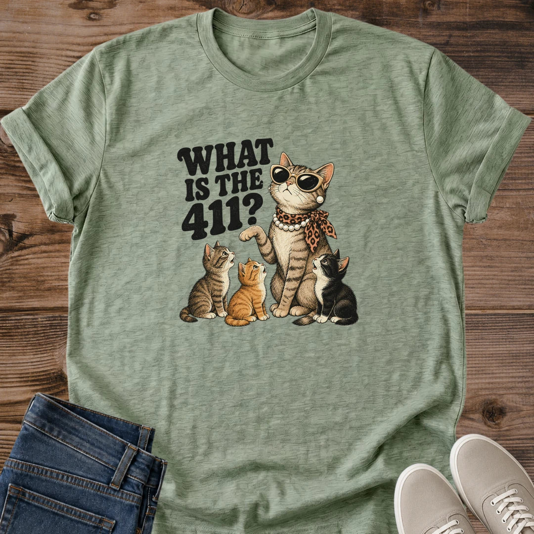 Retro Cat Tshirt Vintage Tabby Design Funny Graphic Tee Sassy Feline Wearing Sunglasses Pearl Necklace Statement Shirt Cat Mom Gift Perfect Birthday Present Novelty Apparel Cat Lover Collection Casual Wear Outfit Humorous Animal Design Pet