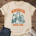 Cat Lover Shirt – Soft Vintage Whisker Social Club Design