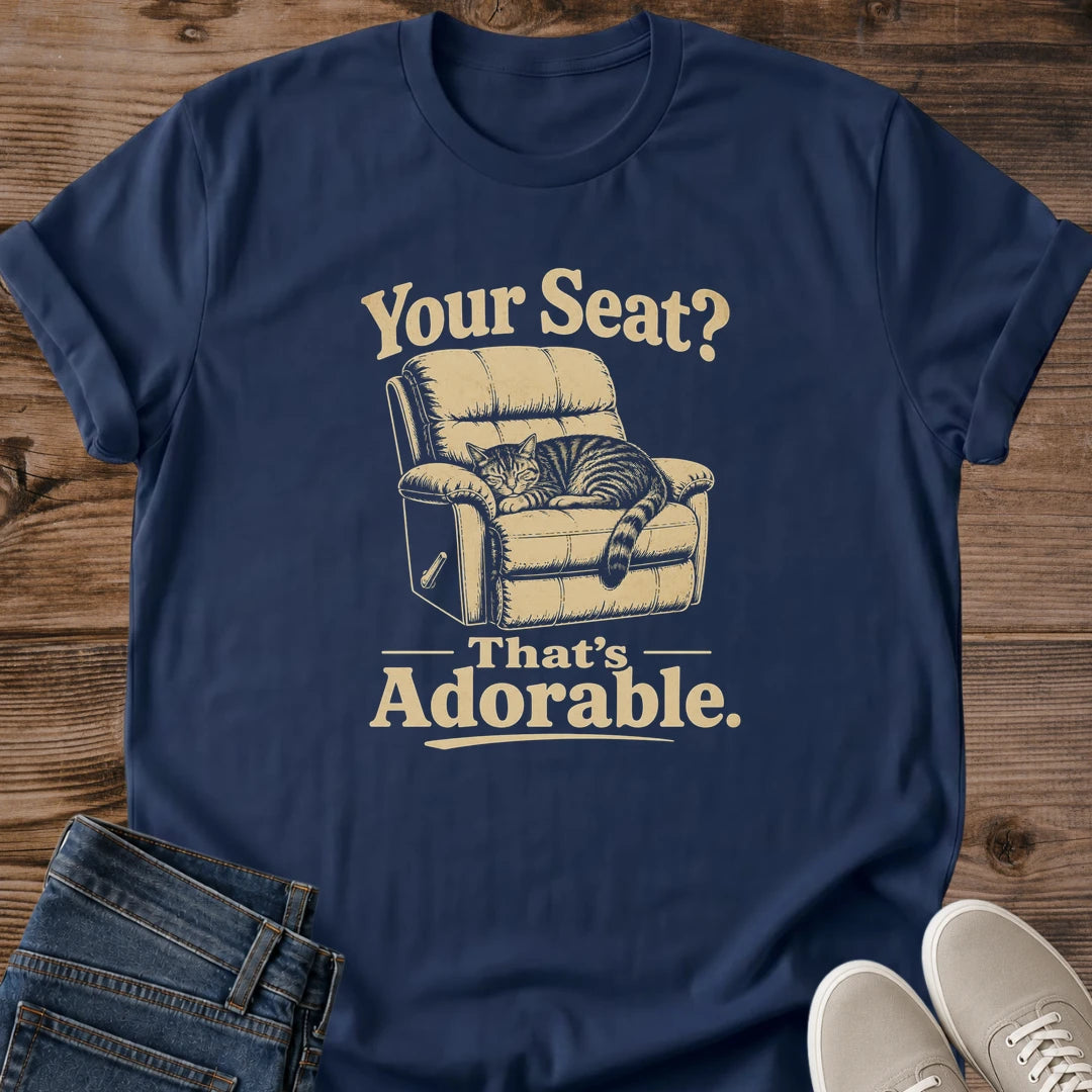 Sarcastic Cat Tee Funny Graphic Shirt Cat Lover Apparel Vintage Style Print Comfortable Cotton Tee Casual Everyday Shirt Ring Spun Cotton Fabric Soft Tee Shirt Cat Owner Gift Idea Novelty Cat Shirt Humorous Design Tee Relaxed Fit Cotton